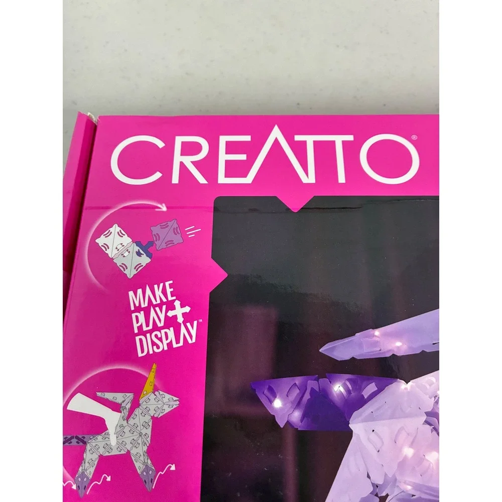 Creatto Sparkle Unicorn & Friends Light Up‎ 4-in-1 Crafting Kit 141pc LED New